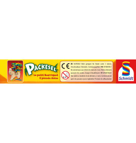 Schmidt Spiele Packesel Mitbringspiel 51235 | Geschicklichkeitsspiel in Metalldose ab 5 J.