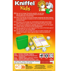 Schmidt Spiele Kniffel Kids Mitbringspiel 51245 | Tierwürfelspiel in Metalldose ab 5 J.