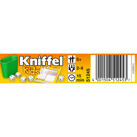 Schmidt Spiele Kniffel Kids Mitbringspiel 51245 | Tierwürfelspiel in Metalldose ab 5 J.