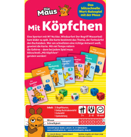 Schmidt Spiele Maus Mit Köpfchen – Pffiffiges Ratespiel in praktischer Metalldose