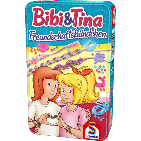 Schmidt Spiele Bibi & Tina Freundschaftsbändchen – Bastelset in Metalldose | ab 5