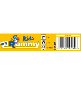 Schmidt Spiele MyRummy® Kids | Zahlen-Rätselspiel | Familienklassiker in Metallbox | Ab 5 Jahre