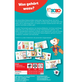 Schmidt Spiele Bobo Siebenschläfer: Was gehört wozu? – Mitbringspiel für Kinder ab 3