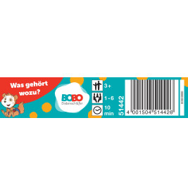 Schmidt Spiele Bobo Siebenschläfer: Was gehört wozu? – Mitbringspiel für Kinder ab 3