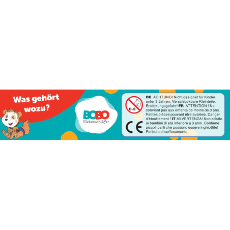 Schmidt Spiele Bobo Siebenschläfer: Was gehört wozu? – Mitbringspiel für Kinder ab 3