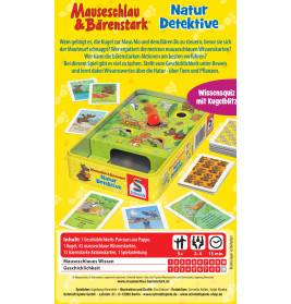 Schmidt Spiele Mauseschlau und Bärenstark Naturdetektive | Lernspiel ab 5 Jahren