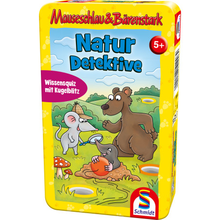Schmidt Spiele Mauseschlau und Bärenstark Naturdetektive | Lernspiel ab 5 Jahren