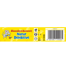 Schmidt Spiele Mauseschlau und Bärenstark Naturdetektive | Lernspiel ab 5 Jahren