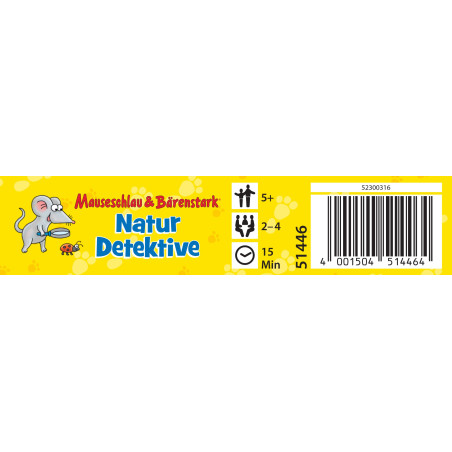 Schmidt Spiele Mauseschlau und Bärenstark Naturdetektive | Lernspiel ab 5 Jahren