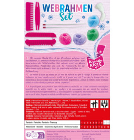 Schmidt Spiele Webrahmen-Set | Kreativ-Bastel-Set in Metallbox ab 5 Jahren
