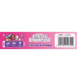 Gabby's Dollhouse Schnipp Schnapp Kartenspiel - Schmidt Spiele Lizenz für TV-Fans | Ab 4 J.