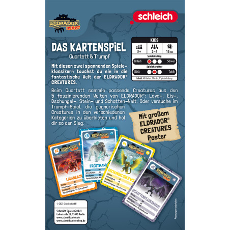 Schleich Eldrador Kartenspiel - Schmidt Spiele Strategie für Fantasy Fans | Ab 4 J.