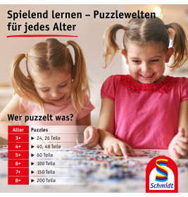 Selecta Puzzle-Box Bibi & Tina – 4 Puzzles (2x100, 2x150 Teile) ab 6 Jahre