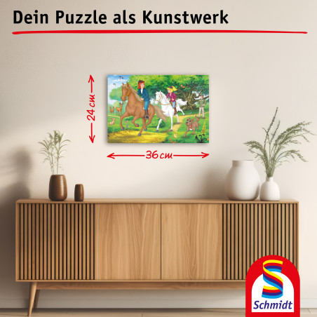 Selecta Puzzle-Box Bibi & Tina – 4 Puzzles (2x100, 2x150 Teile) ab 6 Jahre