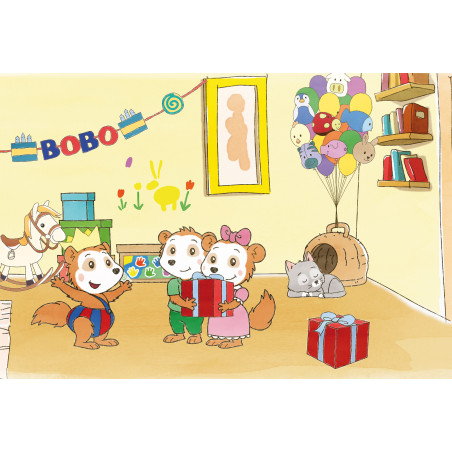 Selecta Puzzle-Box Bobo Siebenschläfer – 4 Kinderpuzzles (2x26, 2x48 Teile) ab 3 Jahre