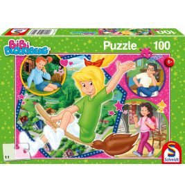 Schmidt Spiele Puzzle Bibi Blocksberg Hex-Hex 100 Teile – Magischer Puzzlespaß für kleine Hexenfans