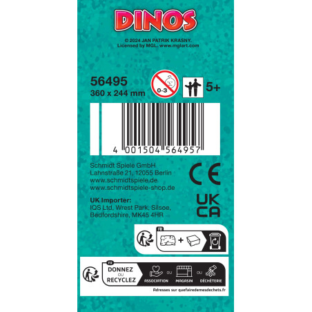 Dinosaurier Puzzle-Box im Metallkoffer: 4 Puzzles (2x60, 2x100 Teile)