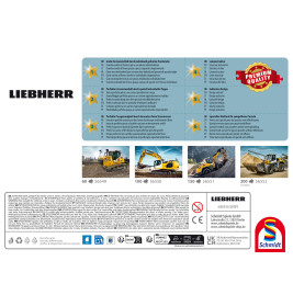 Schmidt Spiele Kinderpuzzle Liebherr Raupenbagger R928 – 100 Teile ab 6 Jahre