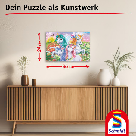 Selecta Kinderpuzzle 'Einhorn-Schnappschuss' – 100 zauberhafte Teile für Einhorn-Fans