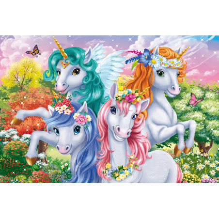 Selecta Kinderpuzzle 'Einhorn-Schnappschuss' – 100 zauberhafte Teile für Einhorn-Fans