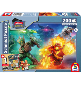 Selecta Schleich Eldrador Puzzle – 'Kampf der Welten' 200 Teile