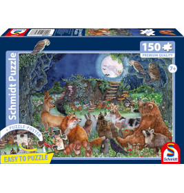 Selecta Puzzle 'Tierische Waldklänge' – 150 Teile Waldtiere für Kinder