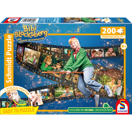 Selecta Puzzle Bibi Blocksberg – Hexentreffen 200 Teile | Anspruchsvoll ab 8 Jahren