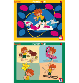 Selecta Puzzle 2er-Set Pumuckl – 24 & 40 Teile für Kinder ab 4 Jahren