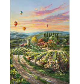 Schmidt Spiele Thomas Kinkade Puzzle | Peaceful Valley Vineyard | 1000 Teile