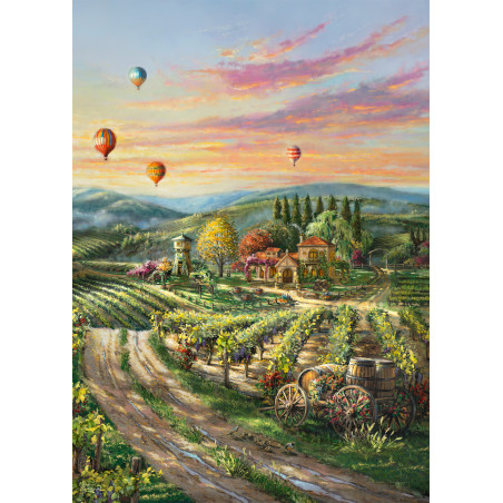Schmidt Spiele Thomas Kinkade Puzzle | Peaceful Valley Vineyard | 1000 Teile