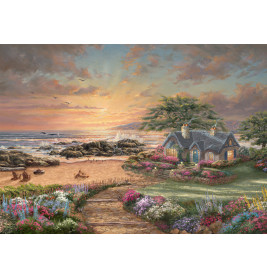 Schmidt Spiele Puzzle Thomas Kinkade Seaside Cottage – 1000 Teile Erwachsenenpuzzle