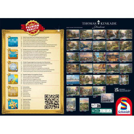 Selecta Puzzle 'Santas Silent Night' Thomas Kinkade | 1000 Teile | Weihnachtlich | 4001504575298