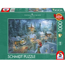 Selecta Puzzle 'Santas Silent Night' Thomas Kinkade | 1000 Teile | Weihnachtlich | 4001504575298