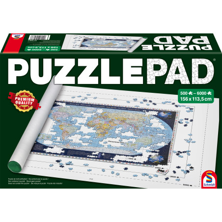 Schmidt Spiele Puzzle Pad® – Puzzlematte für bis zu 6.000 Teile | Rollo-System & Filzmatte