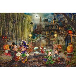 Schmidt Spiele Puzzle Disney Mickey & Minnie Halloween – 1000 Teile | Premium Motiv