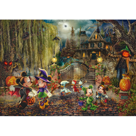 Schmidt Spiele Puzzle Disney Mickey & Minnie Halloween – 1000 Teile | Premium Motiv