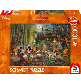 Schmidt Spiele Puzzle Disney Mickey & Minnie Halloween – 1000 Teile | Premium Motiv