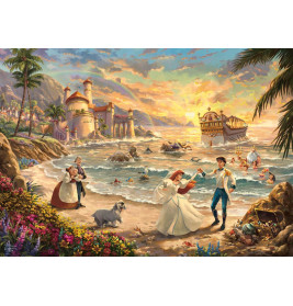Schmidt Spiele Disney Arielle Puzzle Thomas Kinkade – 1000 Teile • 'Celebration of Love'