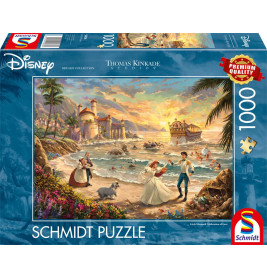 Schmidt Spiele Disney Arielle Puzzle Thomas Kinkade – 1000 Teile • 'Celebration of Love'