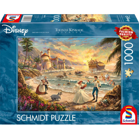 Schmidt Spiele Disney Arielle Puzzle Thomas Kinkade – 1000 Teile • 'Celebration of Love'
