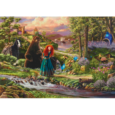 Schmidt Spiele Disney Brave Merida Puzzle – 1000 Teile von Thomas Kinkade Studios | Magie ab 12 Jahre