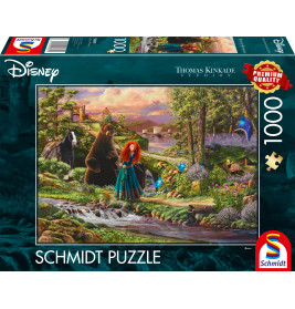 Schmidt Spiele Disney Brave Merida Puzzle – 1000 Teile von Thomas Kinkade Studios | Magie ab 12 Jahre