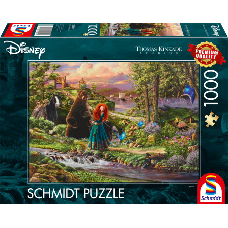 Schmidt Spiele Disney Brave Merida Puzzle – 1000 Teile von Thomas Kinkade Studios | Magie ab 12 Jahre