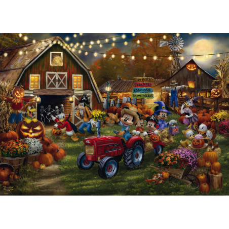 Schmidt Spiele – Kinkade Disney: Mickey & Minnie Pumpkin Festival 1000-Teile Puzzle (ab 8 J.)