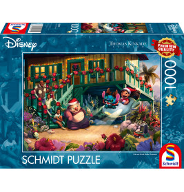 Selecta Puzzle Thomas Kinkade Disney: Lilo & Stitch Aloha Christmas – 1000 Teile (58049)
