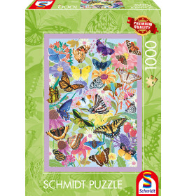 Selecta Puzzle Schmetterlingstreiben 1000 Teile – Farbenfrohe Insektenwelt entdecken!