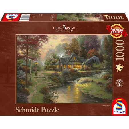 Schmidt Spiele Puzzle 1000 Teile: Thomas Kinkade 'Friedliche Abendstimmung' - Entspannung pur
