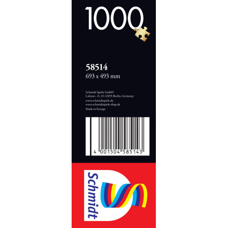 Schmidt Spiele Puzzle Neon Regenbogen-Leopard von Sheena Pike, 1000 Teile
