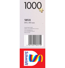 Schmidt Spiele Puzzle 'Seehütte mit Fahrrad' von Darrel Bush 1000 Teile (58531)