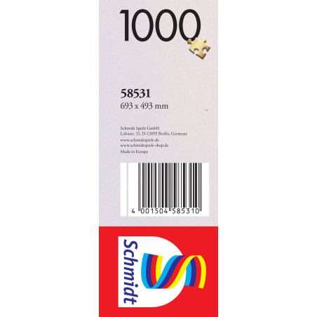 Schmidt Spiele Puzzle 'Seehütte mit Fahrrad' von Darrel Bush 1000 Teile (58531)